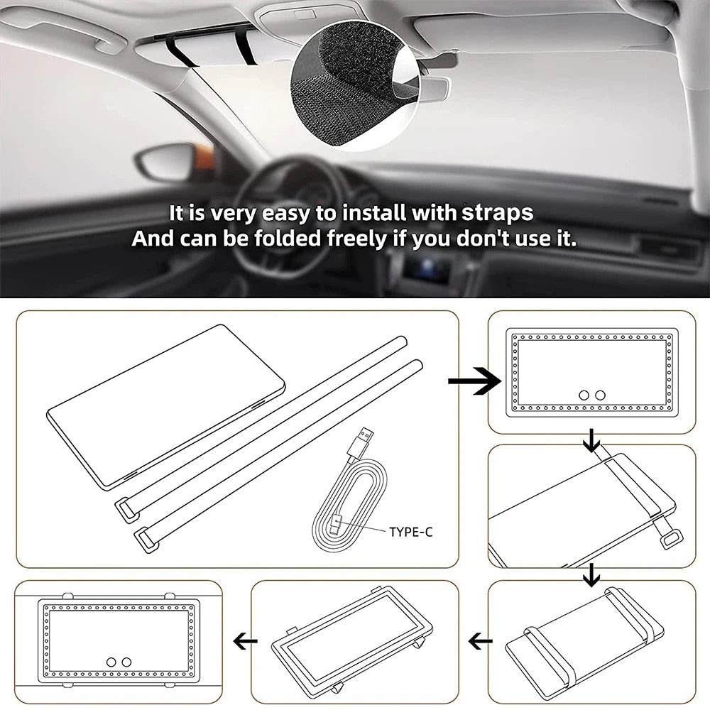 Car Visor Vanity Mirror